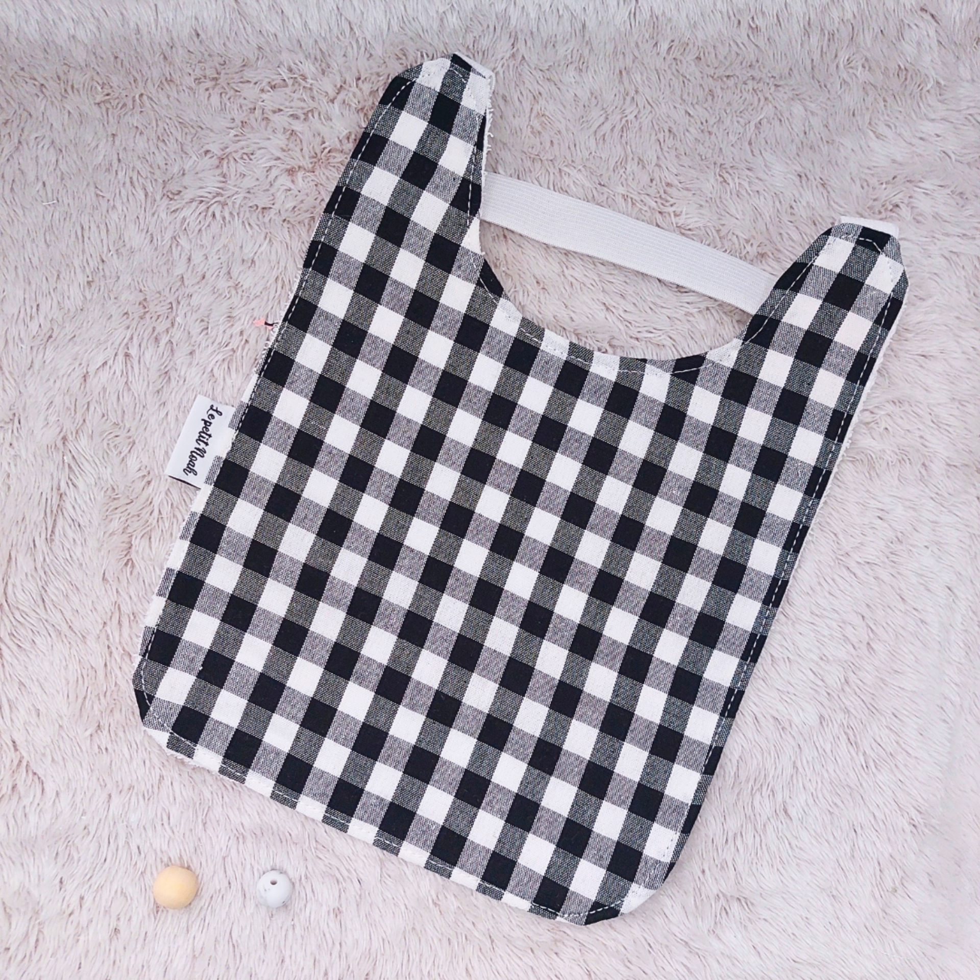 Babero Vichy negro - 2