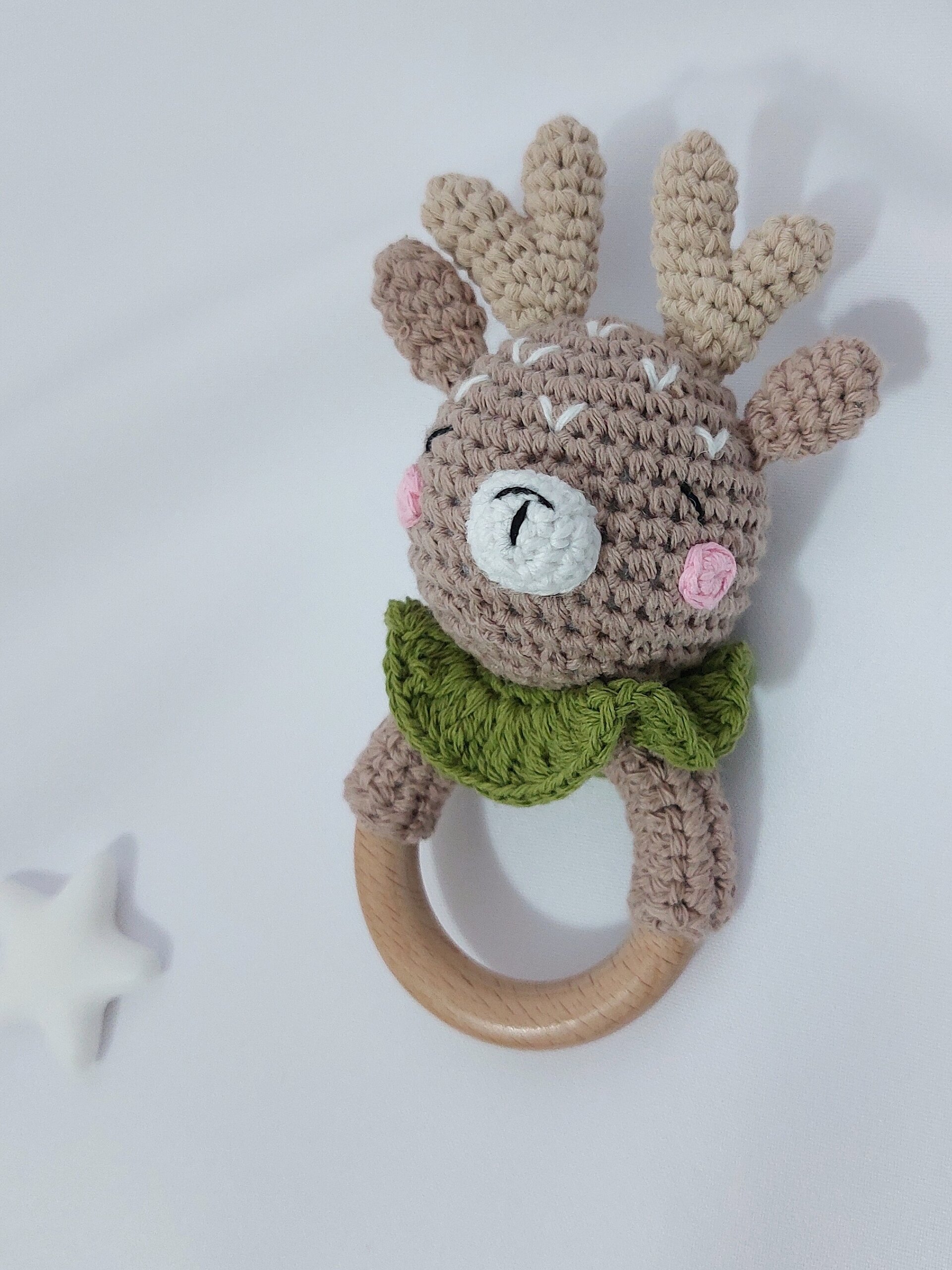 Sonajero crochet reno - 2