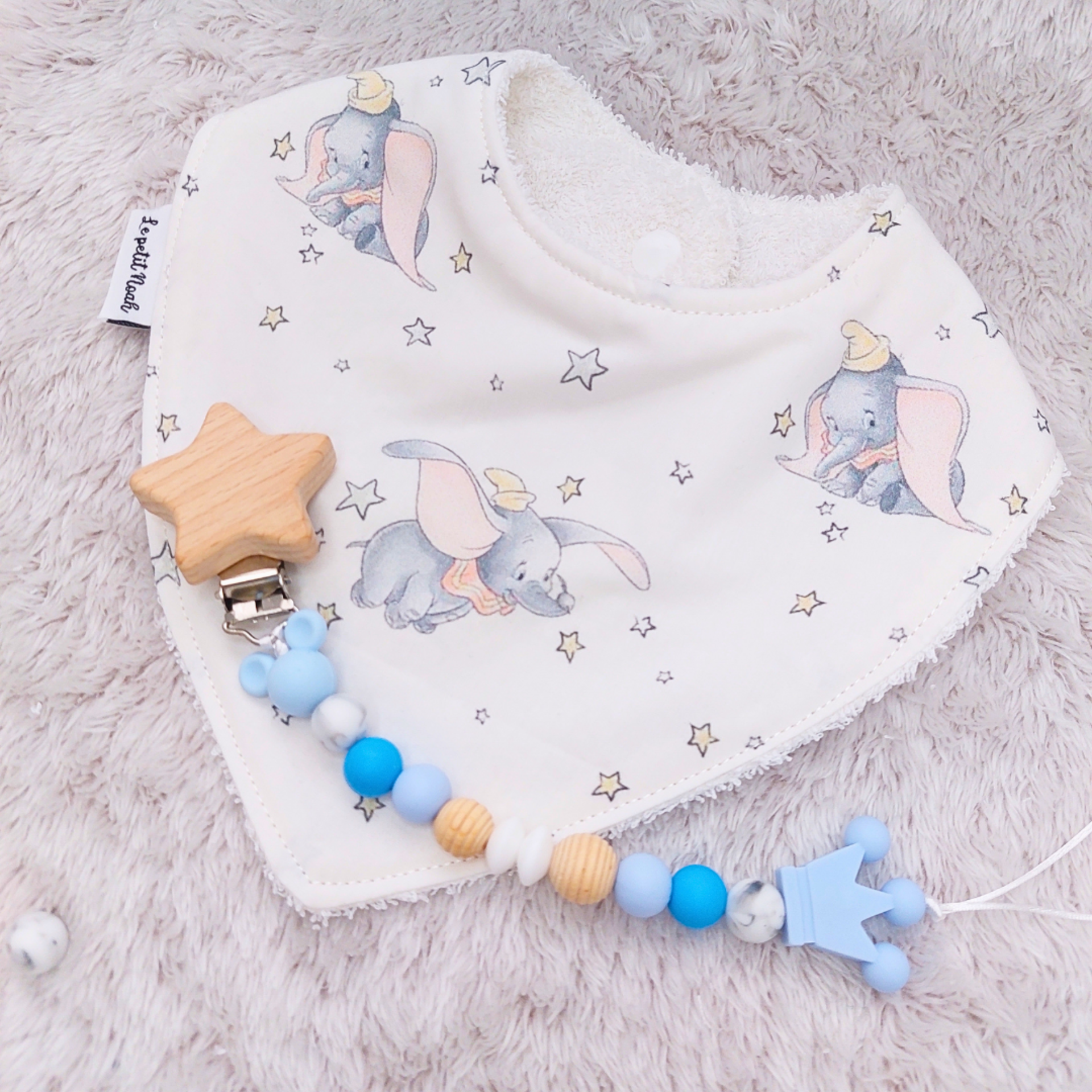 Pack bandana + chupetero Dumbo - 2