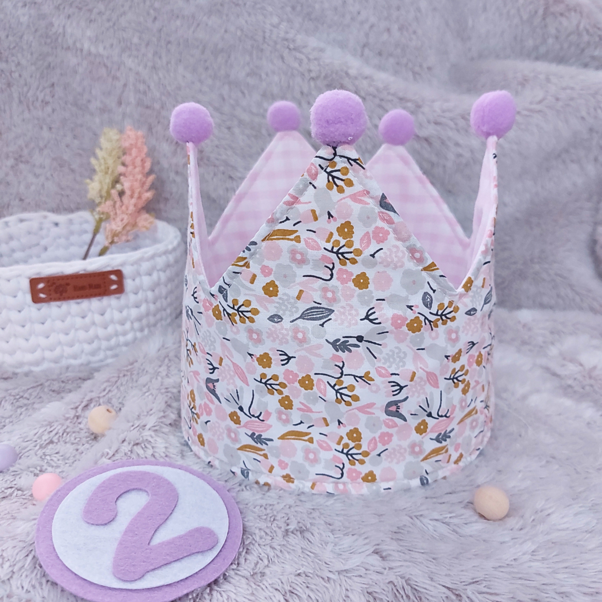 Corona vichy rosa - 5