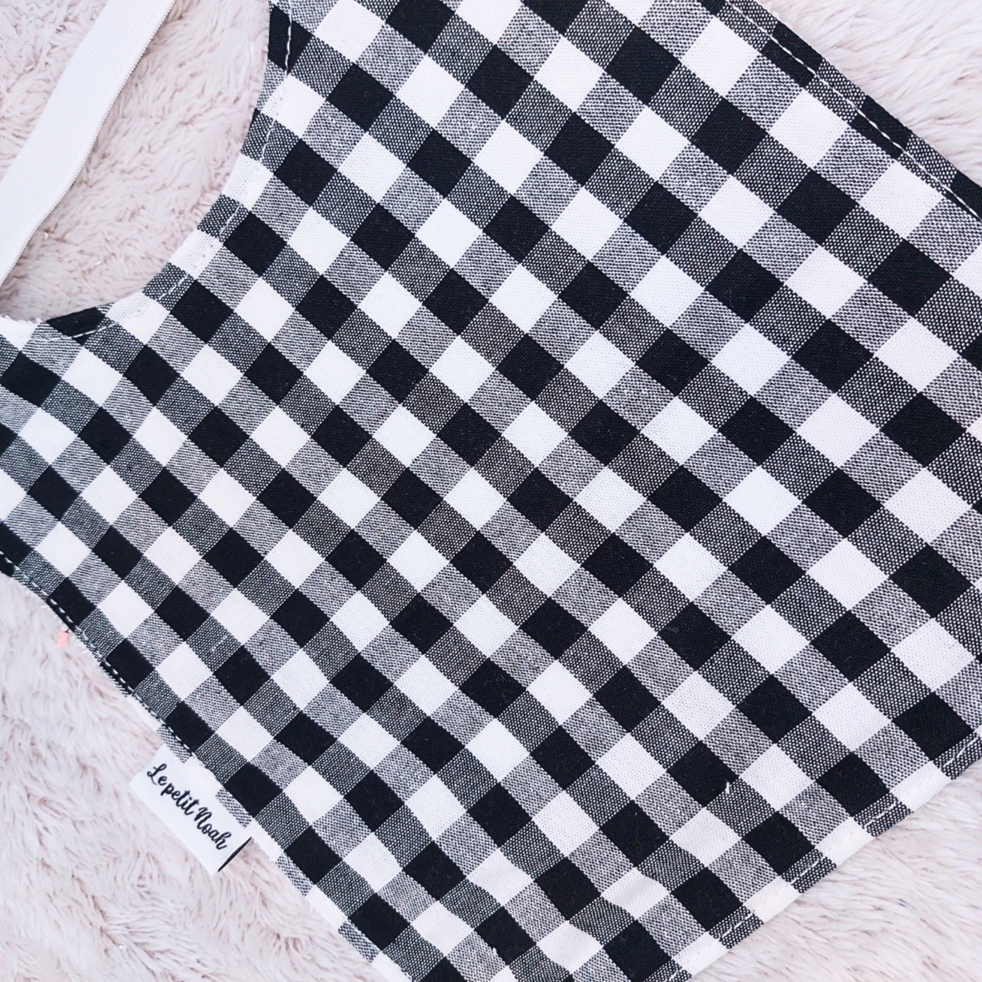 Babero Vichy negro - 4