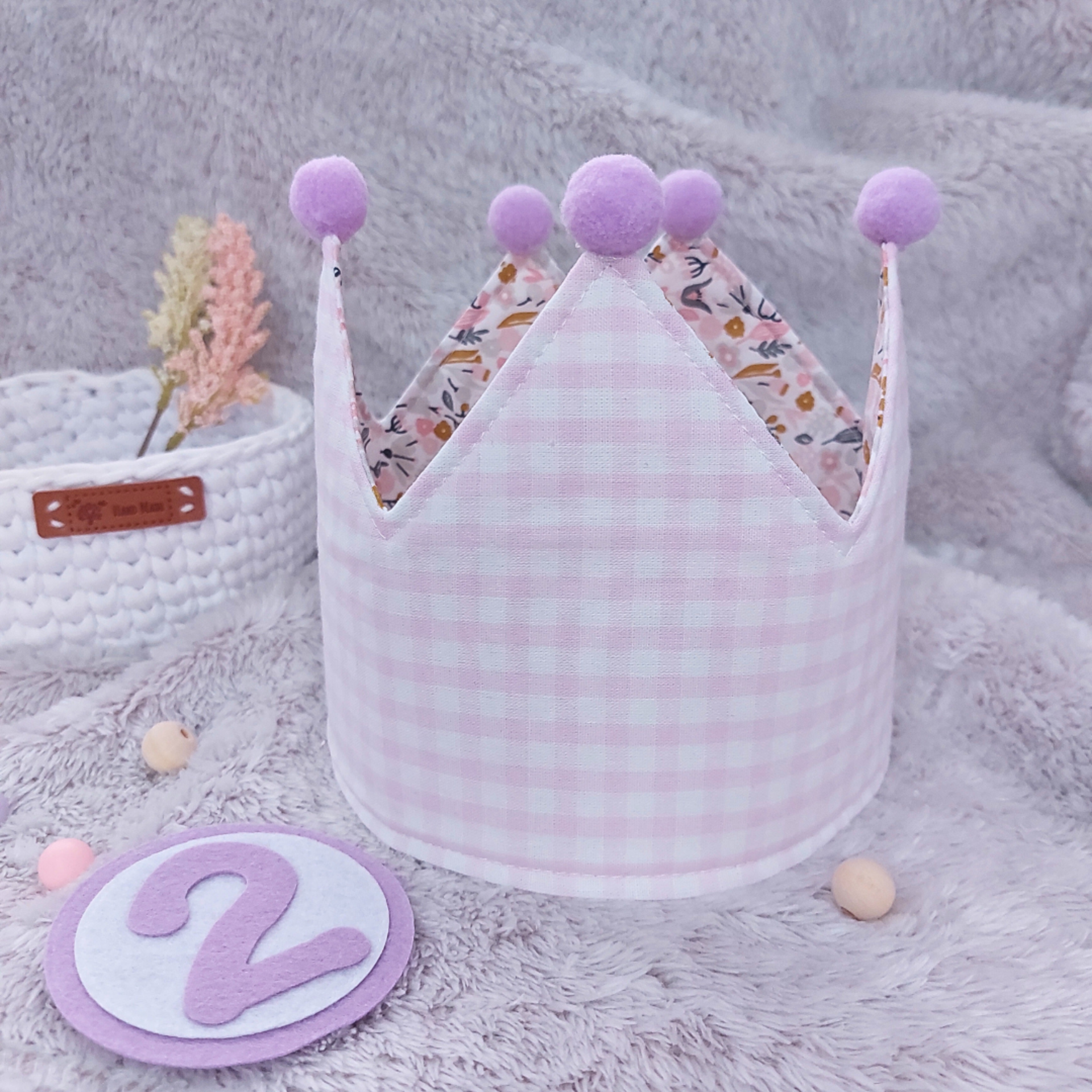 Corona vichy rosa - 3
